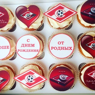 Капкейки "Спартак" купить - королев.сладкоежкин.рф